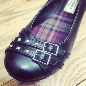 Punky Sweet Ballet Flats w/ Studded Straps
